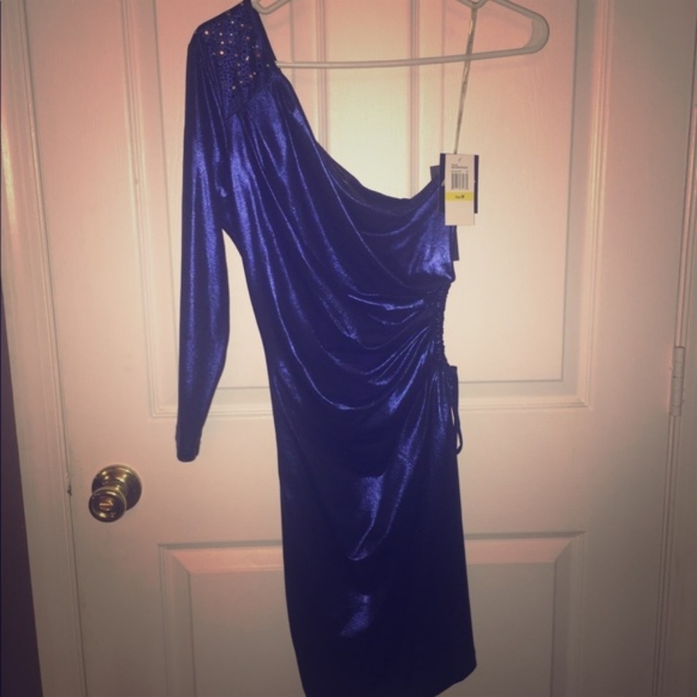 Baby Phat Blue Metallic Dress 